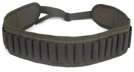 30 Rondas de Cartuchos de Escopeta Bandolera, Soporte de Cartucho de munición Ajustable Cinturón Impermeable Portador de Cartuchos para Calibre 20