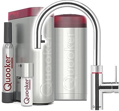 Quooker COMBI+ & CUBE | Flex CHR (verchromt glänzend) inkl. Cube-Filter