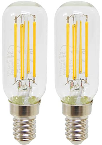 LED Cooker Hood Filament Bulb E14-4W 390lm 2700k - Equivalent to 40W Halogen - Pack of 2
