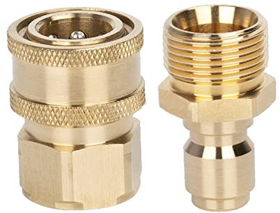 Hochdruckreiniger-Adapter-Set, 3/8 Zoll M22 Quick Connect Kit, Stecker weiblich Fitting, 3000 PSI