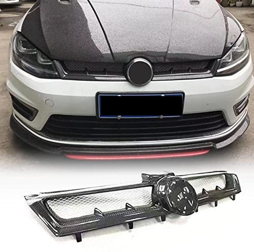 For Volkswagen VW Golf 7 MK7 Standard GTI R 2014-2017 Carbon Fiber Front Bumper Grille Grill