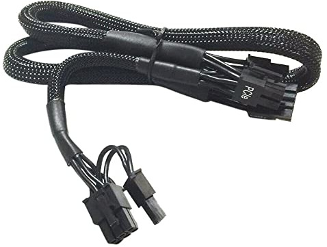 AKUYAO 8-polig zu Dual 8 (6+2)-polig PCIe Stromversorgungskabel für Corsair RMX RM550X RM650X RM750X RM850X RM1000X Modular (Drahtstärke:18AWG)