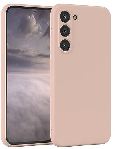 EAZY CASE Coque de protection en silicone pour Samsung Galaxy S23 Plus, en silicone rose, souple, résistante aux chocs, avec protection de l'appareil photo - Fine - Protection en TPU - Bumper - Vieux