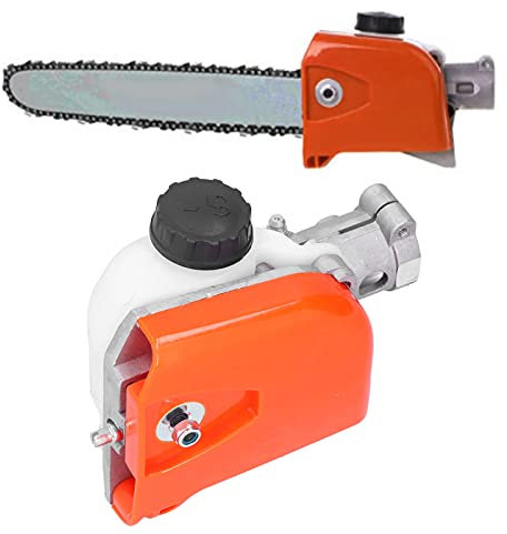 Cabezal Motosierra de 7 Dientes, 26 mm, Conjunto de Cabezal de Engranaje para Caja de Cambios de Motosierra, 5,5 x 3,9 pulgadas, para Cortadora de Árboles, Cortasetos, Sierra de Poste