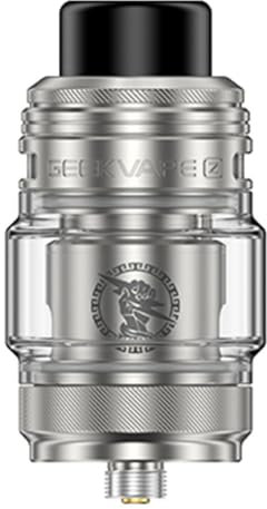 Z Fli Tank | Original GeekVape Z Fli Tank 5.5ml Electronic Cigarette Atomizer Top Airflow Leakproof Fit Z Coil Zeus Dual Glass Vaporizer (No Liquid NO Nicotine) (Z Fli Tank Silver)