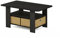 Furinno Andrey Table Basse avec Tiroir à Poubelle, Espresso Foncé