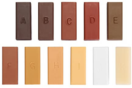 Carriere Laminat-Reparatur-Set, Wachssystem, Boden-Arbeitsplatte, Stabiles GehäUse, Chips, Kratzer, Ausbesserungswerkzeug, Reparatur-Handwerkzeug-Set, Set C