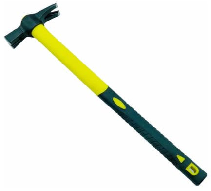 Martello carpentiere con calamita e manico in fibra 300 gr