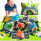 lerrbo 6 PCS Cartoon Lastwagen Auto Spielzeug mit Kräne/Spielmatte/Aufbewahrungstasche|Spielzeug ab 1 Jahr|Babyspielzeug für 1+ Jahre Alten Jungen|Geschenk 1 Jahr Junge
