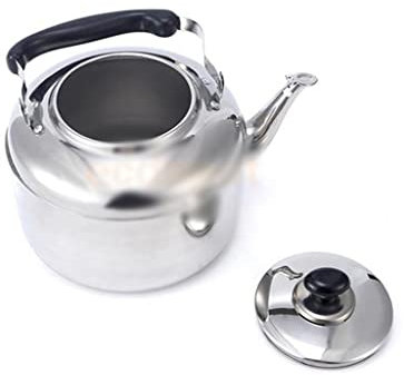 LaMaMe Hervidor de té con silbido, Acero Inoxidable a Prueba de Herrumbre, Estufa eléctrica de Gas, hervidor de Agua, hervidor de té para Acampar (D 6L)