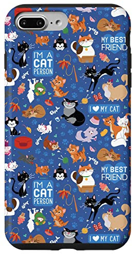 iPhone 7 Plus/8 Plus Disney Cats I Love My Cat Blue Case