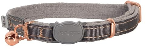 Rogz Urban Cat Sicherheitshalsband, Größe S/M, Taubengrau