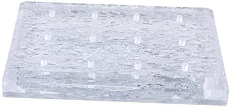 Ipetboom Nail Drill Bit Holder Storage Organizer Acrylic 12-hole Square Display Stand Base for Manicure Tools