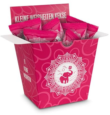 Glückskekse Kleine Weisheiten 9 Stück Glückskekse Zitate Konfuzius Sprüche Weisheiten für jeden Tag Fortune Cookies Achtsamkeit Glückskekse pink rosa