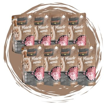 Leonardo Frischebeutel 8x85g - Katzenfutter - Nassfutter - Multi Bundle - Sparpaket - Pouch - Verschiedene Sorten (85g, 8X Fleischmenü)