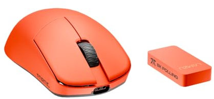 Fnatic Lamzu MAYA X 8K Large Wireless Pro Gaming Mouse Special Edition, Sensore Pixart 3950, Epically Light 47g, Durata della batteria 80h, Interruttori ottici, Ambidestro, Windows e Mac
