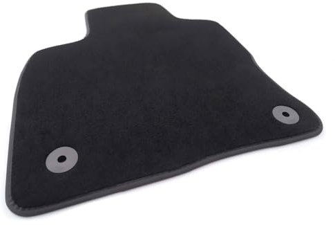 Fahrerfußmatte kompatibel mit Ford Kuga 3 (ab 2019>) Fußmatte Velours Matte Fahrerseite in Original Qualität Fahrermatte Schwarz