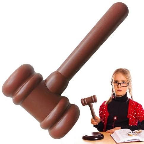 Mazo de juez de juguete para niños,Mazo de juez,Accesorios para jueces | Accesorio de martillo de juez para niños, accesorios de disfraz de martillo de justicia, recuerdos de fiesta de juegos de rol