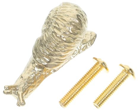 Gadpiparty 1 Stück Vintage Messing Gold Schnecken Schubladenknöpfe Dekorative Möbelgriffe Für Schranktüren Kommoden Schubladen Und Badezimmer