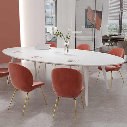 Ovaler Konferenztisch, Cheftisch, Business-Möbel für Büro, Sitzungssaal, Konferenzraum (140 x 80 cm)