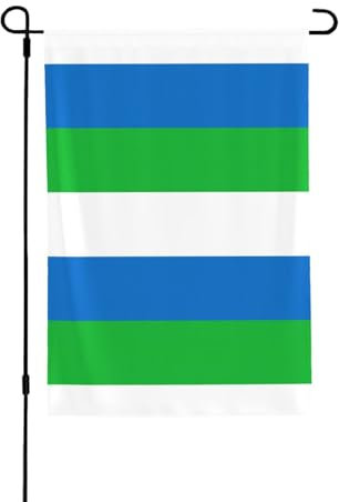 Bandera de Sierra Leona para jardín de doble cara de 28 x 40 pulgadas, para acentos de paisaje