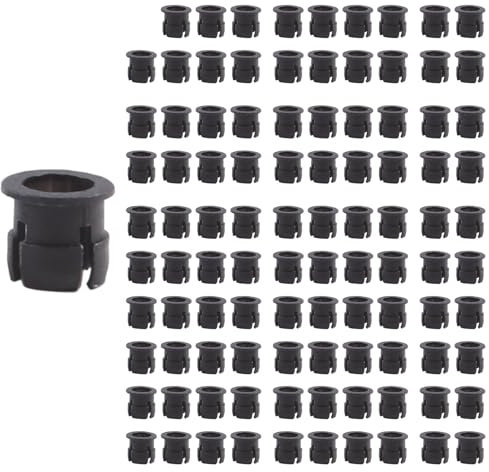 Blmirror 100 StüCk Schwarzer Kunststoff 5Mm LED Clip Halter Display Panel Mount FäLlen