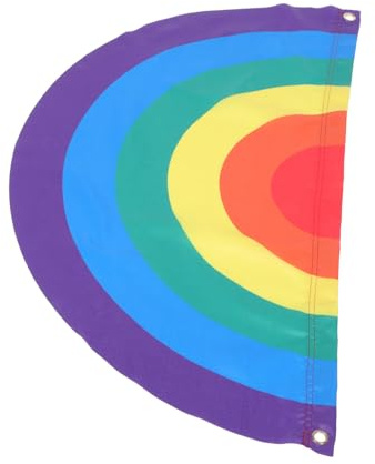 Regenbogenflagge mit Sechs Streifen, Polyester, 1 Stück, 45x90 CM