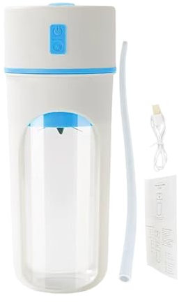 yakermur Shaker Électrique,Mixeur Multifonction pour Jus et Smoothies - Bouteille Isotherme 480ml avec Paille Rechargeable Multifonction pour Smoothies, Sport, Voyage, Camping, Jus et Préparation de