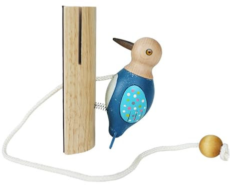 Gralara Wooden Bird Doorbell Home Decor for Bedroom
