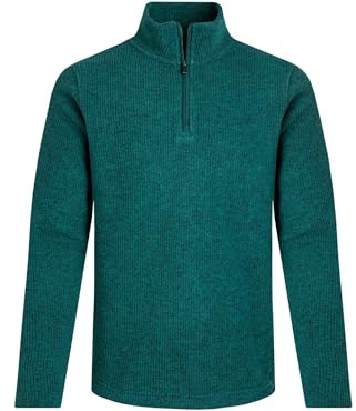 Weird Fish Newport 1/4 Zip Ribbed Fleece Deep Teal Size 5XL. (Jumper/Sweater/Fleece)