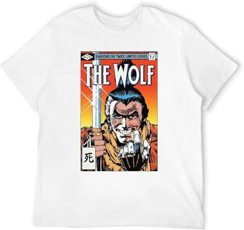 Lightn One Armed Wolf Comic Sekiro Men's T-Shirt Hemden(X-Large)