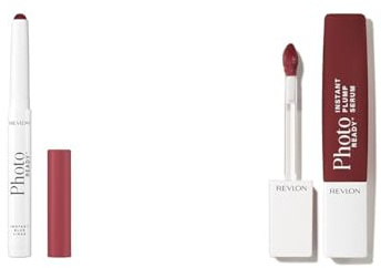 Revlon PhotoReady Instant Blur Lip Liner (Vapor) & Instant Plump Lip Serum (Spice Show) Duo – Blurring liner for fuller, smoother lips, soft‑focus matte finish + Fire & Ice Complex™ plumper