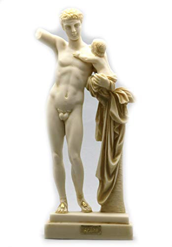 Hermes of Praxiteles nackte männliche Figur griechische Alabaster-Statue Skulptur