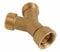Brass Washing Machine Dishwasher Y Piece 2 Way Splitter 3/4 Inch BSP