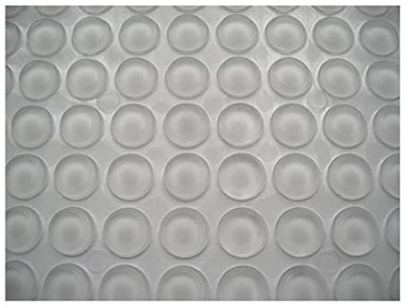 100 Clear Silicone Dots Rubber Feet Door Pad Bumper Damper Self Adhesive 10 * 3mm