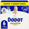 Dodot Pañales Bebé Sensitive, Talla 6 (+13 kg), 117 Pañales + 4 Pants de Regalo, Hasta 12 h De Protección Antifugas y Cuidado de la Piel, Pack Mensual