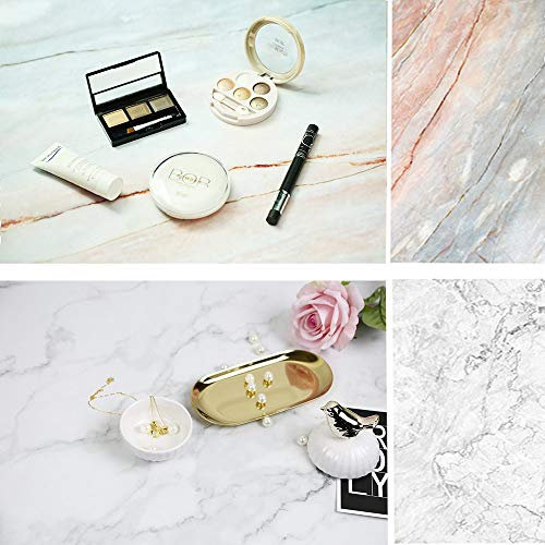 Selens 56x88cm 2 in 1 Hintergrund Helle Farbe Gebrochener Marmor Textur Flatlay Tischplatte Fotografie Doppelseitiger Hintergründe für Gourmet Blogger, Kosmetik, Online Shops Produktfotografie