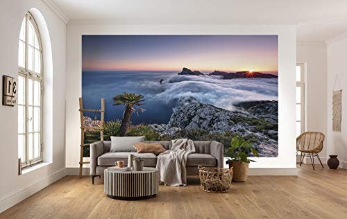 Komar Vlies Fototapete ISLAND PARADISE | Tapete, XXL, Dekoration, Natur, Landschaft, Schlafzimmer, Wohnzimmer, Büro, Flur | Größe 450 x 280 cm (Breite x Höhe) | SHX9-049