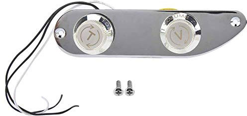 51 P Bass Control Plate Width Prewired Loaded Telecaster Control Plate for Tele Style Guitar Chrome Musical Instrument Accessories