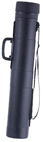 Zeichenrolle Transportrolle, schwarz 14cm x 80cm bis 130cm