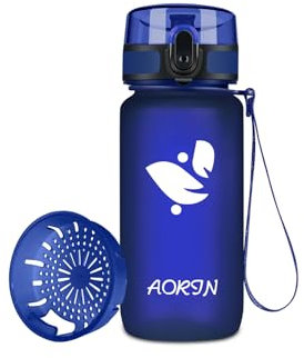 AORIN Gourde Sport - 350ml - BPA-Free & Anti-Fuite Flip/Appliquer à Bouteille d'eau pour Enfant,Adultes,Salle de Sport, Sport de Plein air