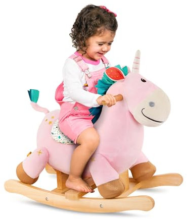 B. toys- Rodeo Rocker-Cleo Caballo Unicornio Mecedor, Multicolor, M (Maison Battat Inc. BX2160C1Z)