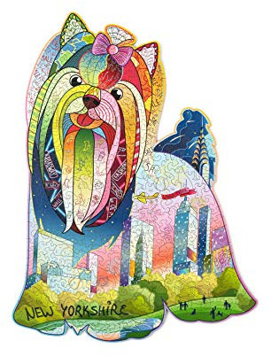 Wood Trick New Yorkshire Wooden Jigsaw Puzzle for Adults and Kids - 43 x 33.5 cm - Animal Unique Shaped Jigsaw Puzzle Pieces - Premium Quality