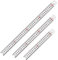 Hwtcjx Metall Lineal, edelstahl lineal, 3 Stück stahllineal, Hergestellt aus strapazierfähigem Edelstahl, mit zwei Maßstäben in Zoll und Zentimetern, für Ingenieurwesen, Unterricht (20cm, 30cm, 40cm)