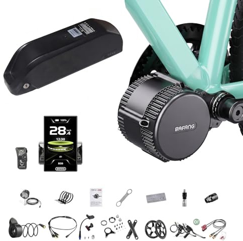 BAFANG BBS01B BBS02B 36V 48V 250WUART/CAN Motore Centrale per MTB Road Bike City Bike Kit Bici elettrica Kit di conversione con Batteria agli ioni di Litio da 36V 48V 52V Opzionale