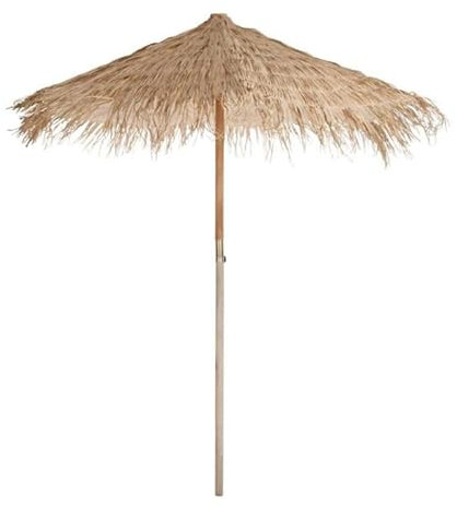 Paris Prix - Parasol En Bois paille 290cm Naturel