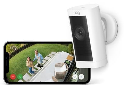 Certified Refurbished Ring Outdoor Camera Pro Battery(Stick Up Cam Pro) by Amazon|Wireless Security Camera with 1080p HDR Video,3D Motion Detection,alternative to CCTV|30-day free trial of Ring Home