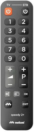 Meliconi 807026 - Telecomando universale 2 in 1 colore Nero