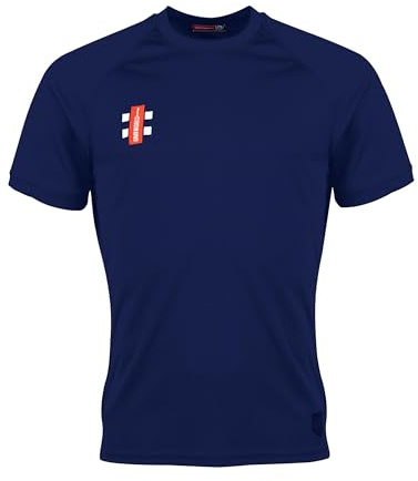 GN Matrix V2 Short Sleeve Adult Cricket T-Shirt - Navy - New for 2023 (M)