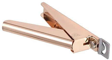 minkissy 1pieza Cortauñas De Acero Inoxidable U-shaped Color Titanio Para Uñas Postizas Cortador De Uñas y Pulidor Diseño Ergonómico Dorado